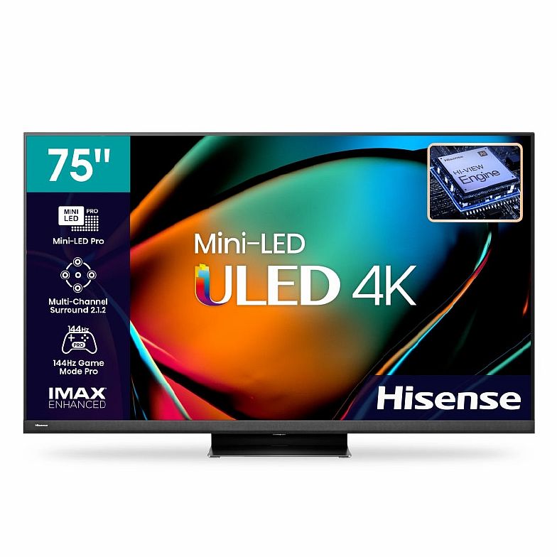 HISENSE TV, 75 4K MINI ULED SMART